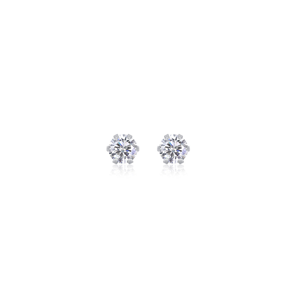 Mindjewel Blossom Moissanite Stud Earrings — 925 Sterling Silver