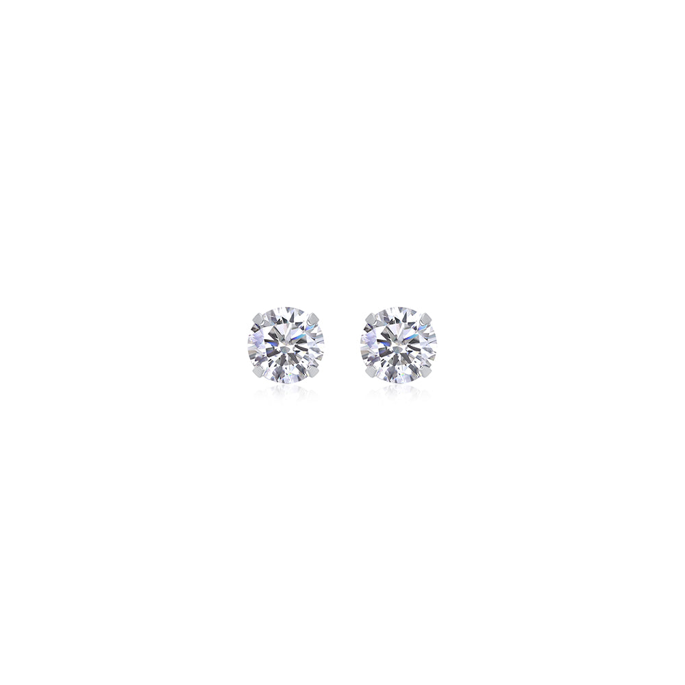 Mindjewel Soleil Moissanite Stud Earrings — 925 Sterling Silver