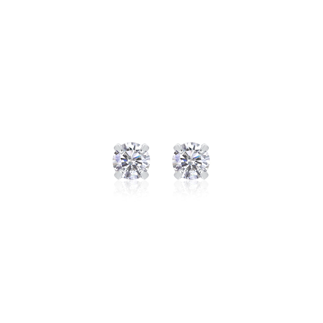 Mindjewel Soleil Moissanite Stud Earrings — 925 Sterling Silver