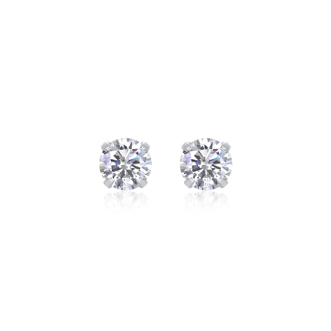 Mindjewel Soleil Moissanite Stud Earrings — 925 Sterling Silver